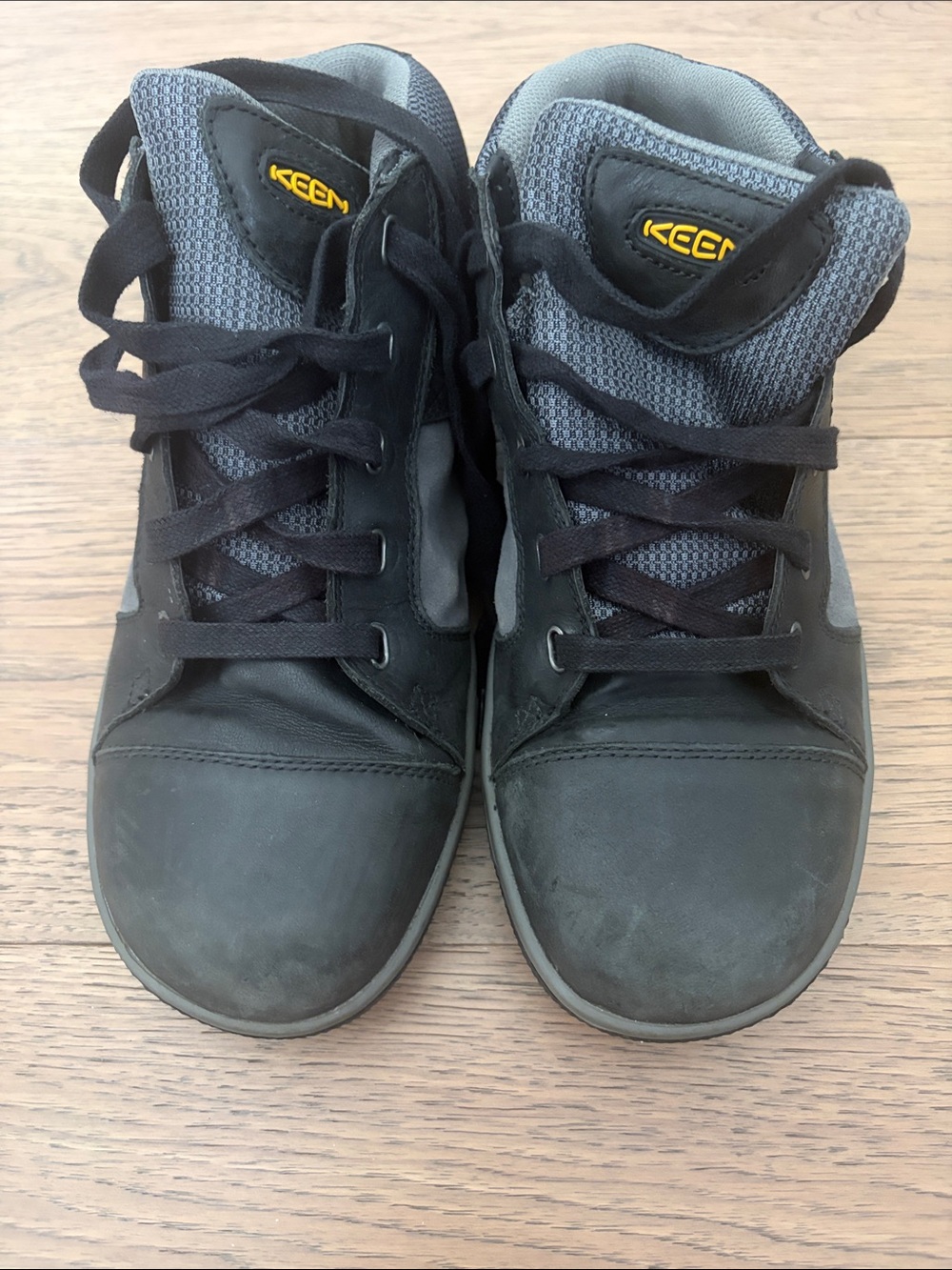 Keen Black and Grey High-Top Work Boots